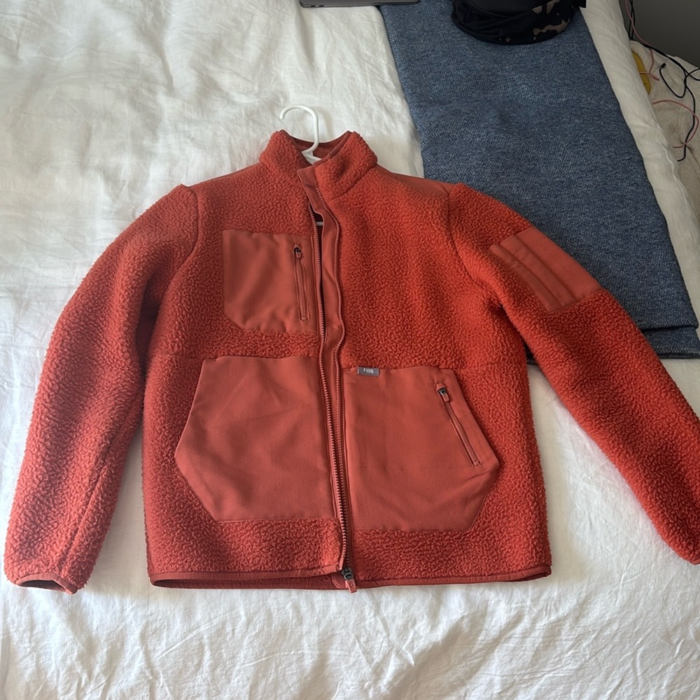 Figs on shift Sherpa jacket